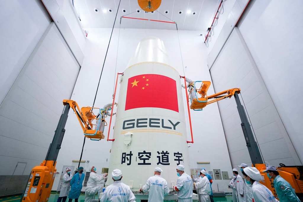 Китайский автопроизводитель Geely запустил девять спутников для навигации беспилотных машин. Фото: Zhejiang Geely Holding Group.